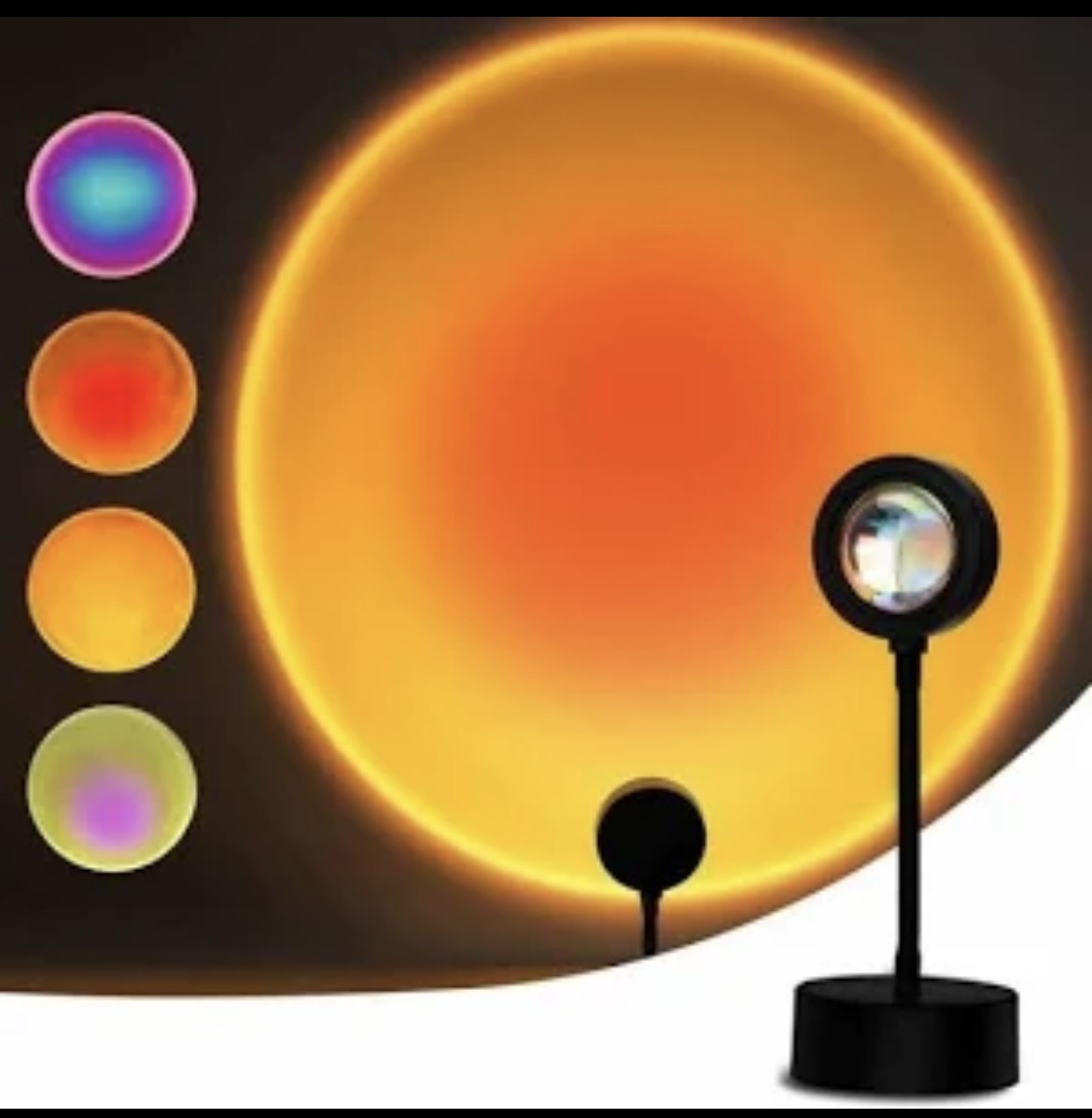 Projection lumineuse Sunset multicolore