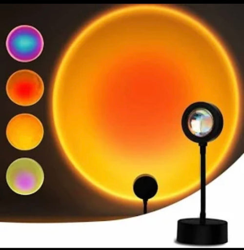 Projection lumineuse Sunset multicolore