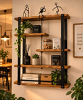 ATELIER LUMÉA, étagère murale décorative en bois et métal